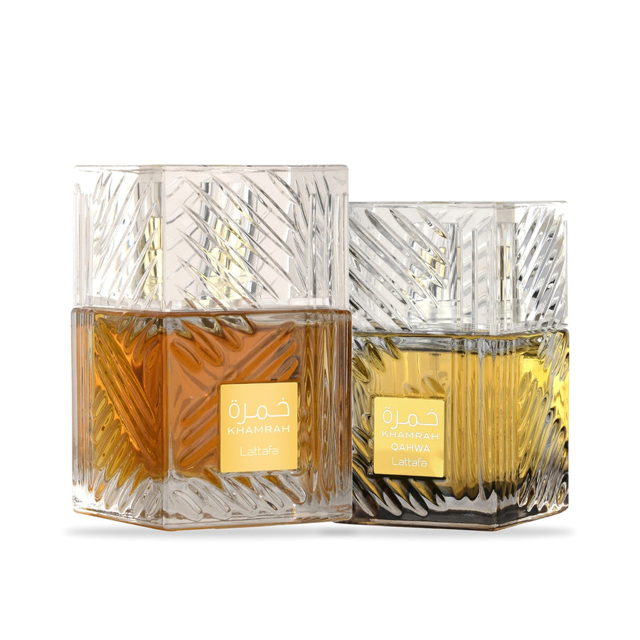 Combo Adicción Dulce: Khamrah + Khamrah Qahwa de GJ Perfumes – perfume árabe original