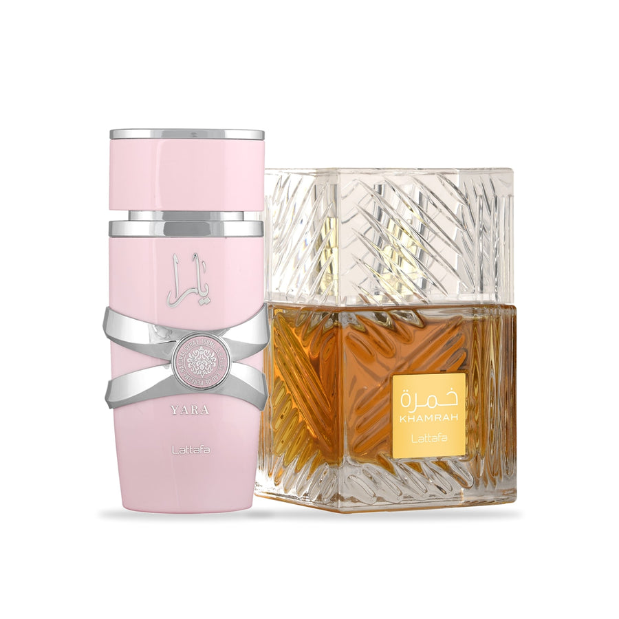 Combo Mamá & Yo: Yara + Khamrah de GJ Perfumes – perfume árabe original